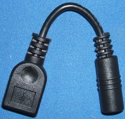 Extra image of DC 2.1mm Socket to USB A Socket adaptor cable/lead